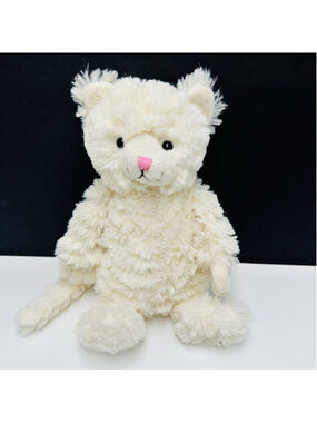 Chelsea Teddy Bear KITTY CAT Cream Stuffed Plush 11” Toy Kitten